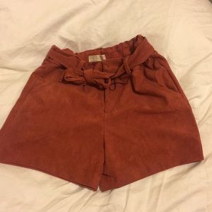 NWOT Zara Suede Shorts size 9/10